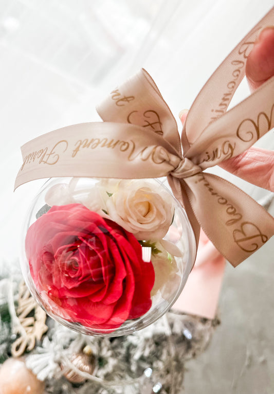 Soap Flower Christmas tree ornaments