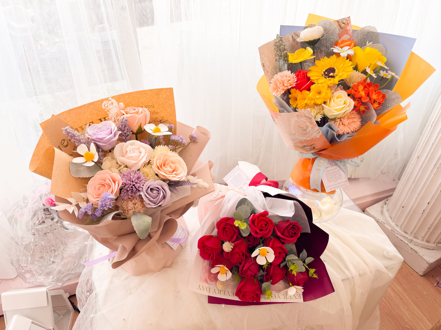 [SOAP FLOWER] Mother's Day Special Soap Flower Family Set