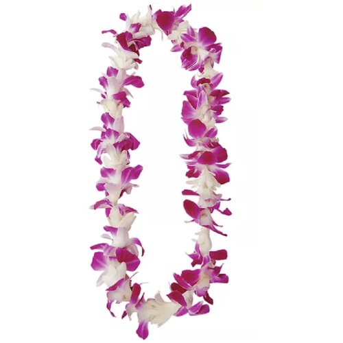 [FRESH FLOWER] Hawaiian Dendrobium Orchid Leis - Purple
